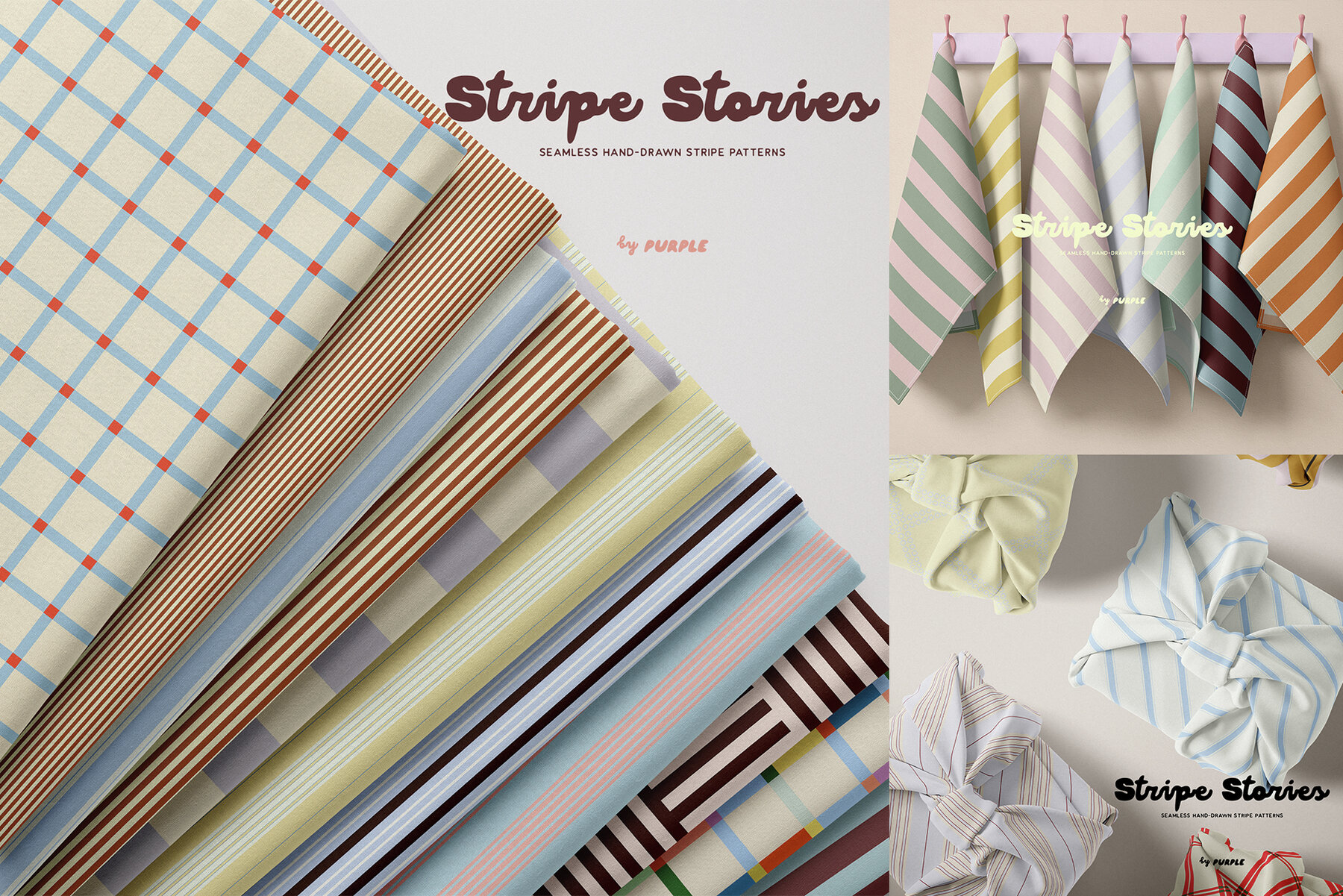 Stripe Stories   Seamless Patterns 6