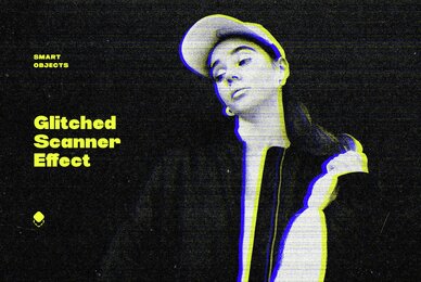Glitched Scanner Photo Effect