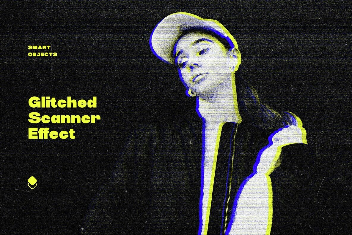 Glitched Scanner Photo Effect 1