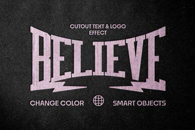 Debossed Text and Logo Effect