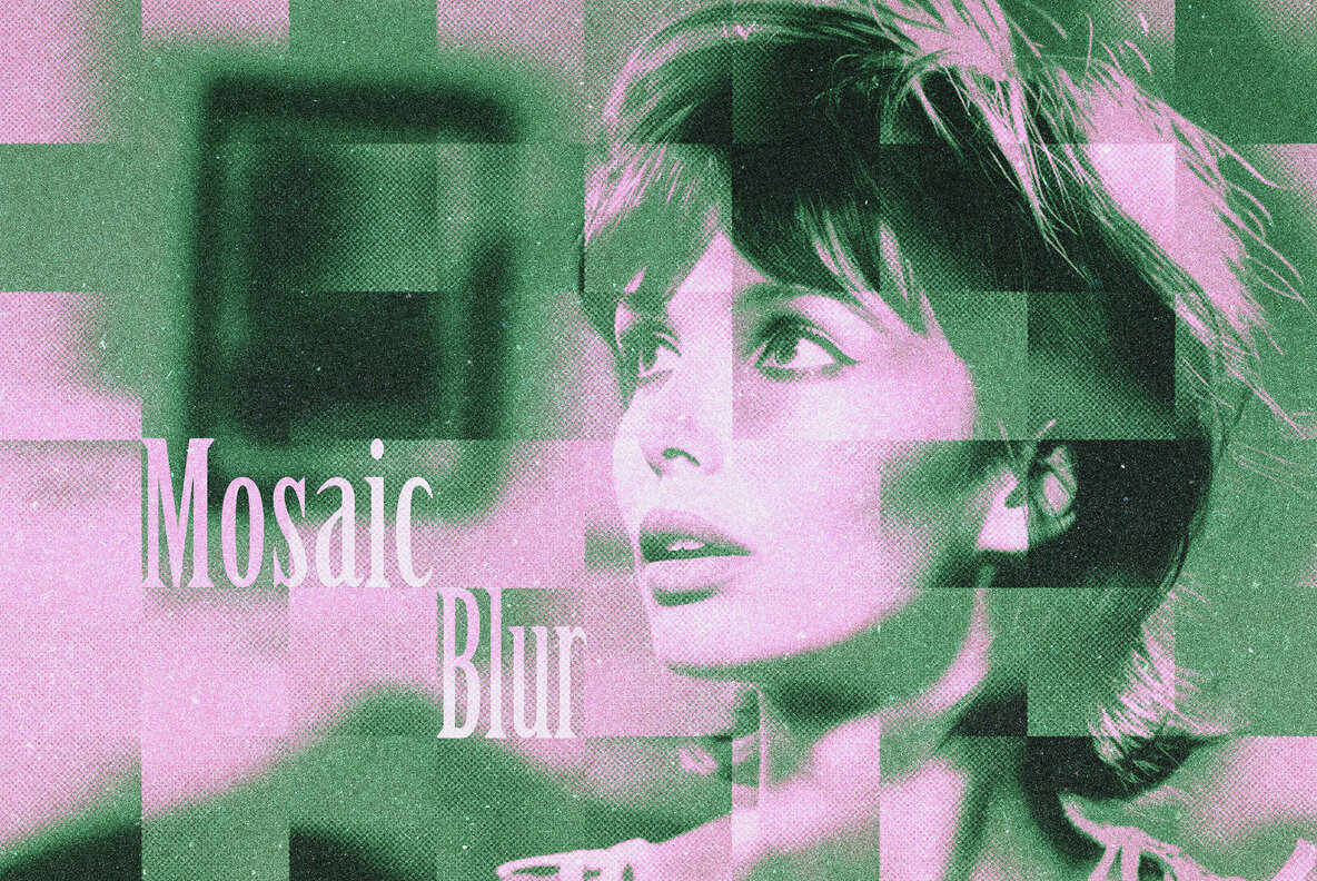 Mosaic Blur Photo Effect 1