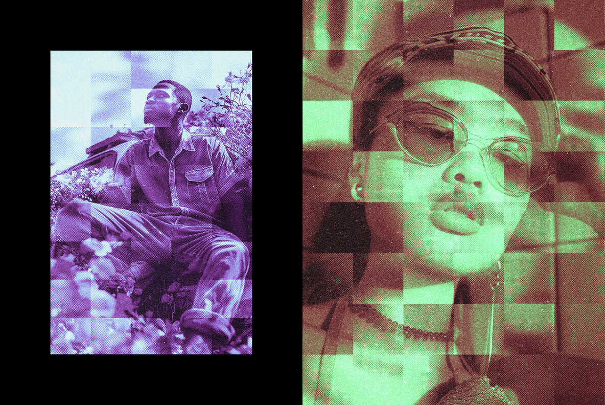 Mosaic Blur Photo Effect 3