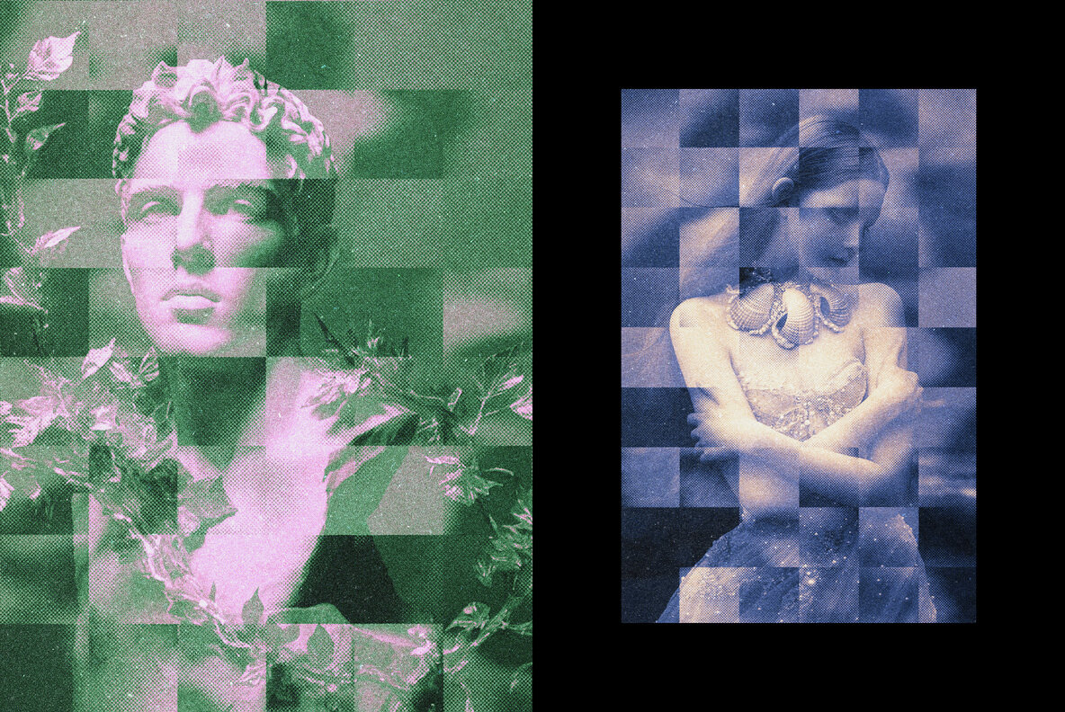 Mosaic Blur Photo Effect 5