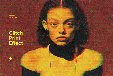 Glitch Print Photo Effect