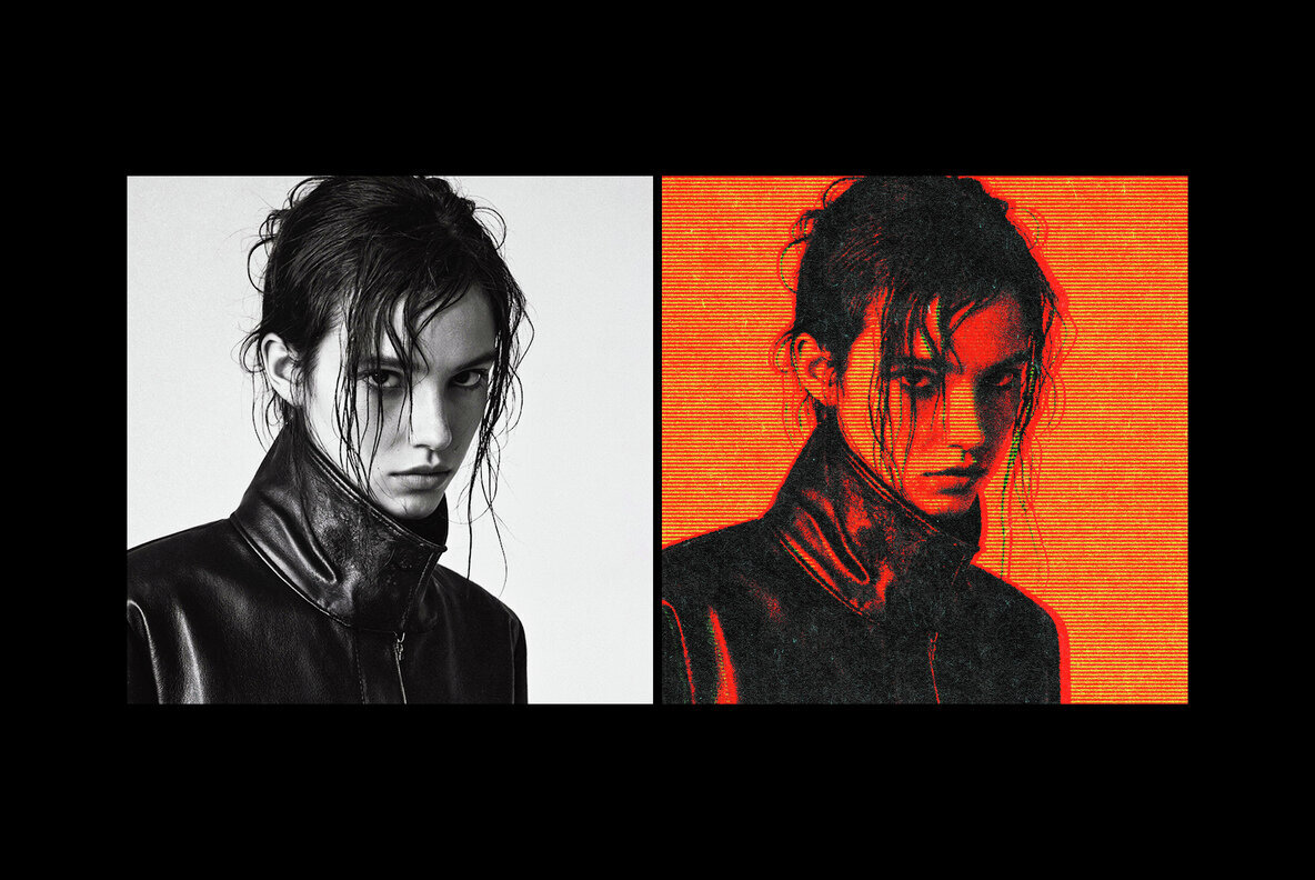 Glitch Print Photo Effect 2