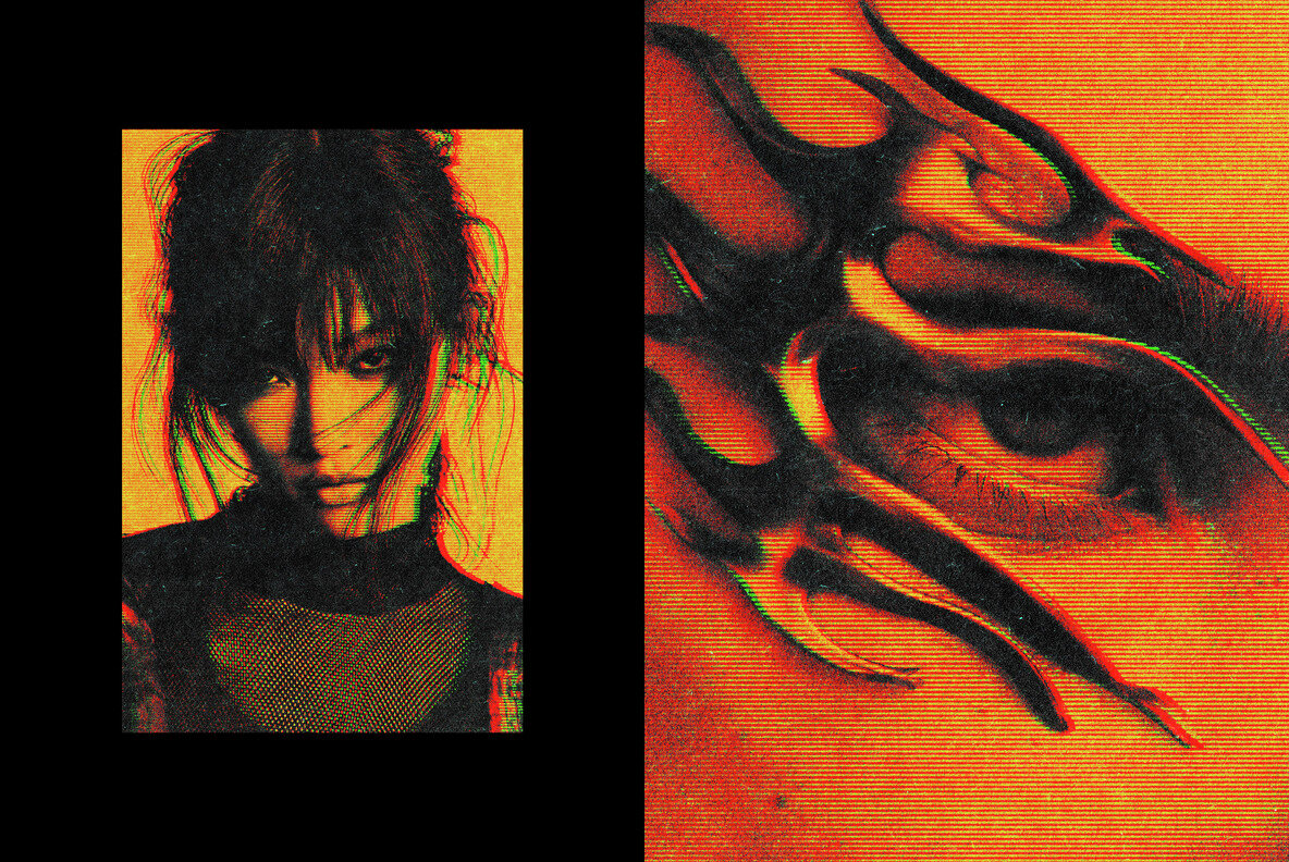 Glitch Print Photo Effect 4