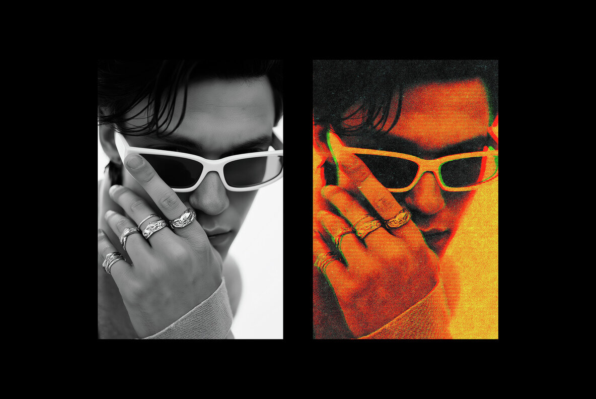 Glitch Print Photo Effect 6