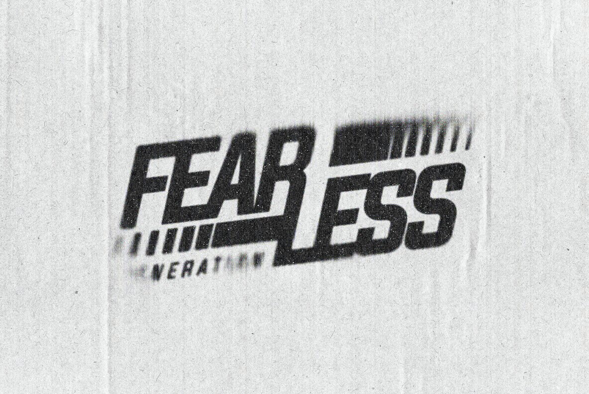 Dusty Halftone Print Text Effect 4