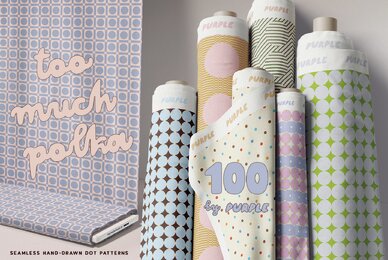 Too Much Polka Seamless Patterns