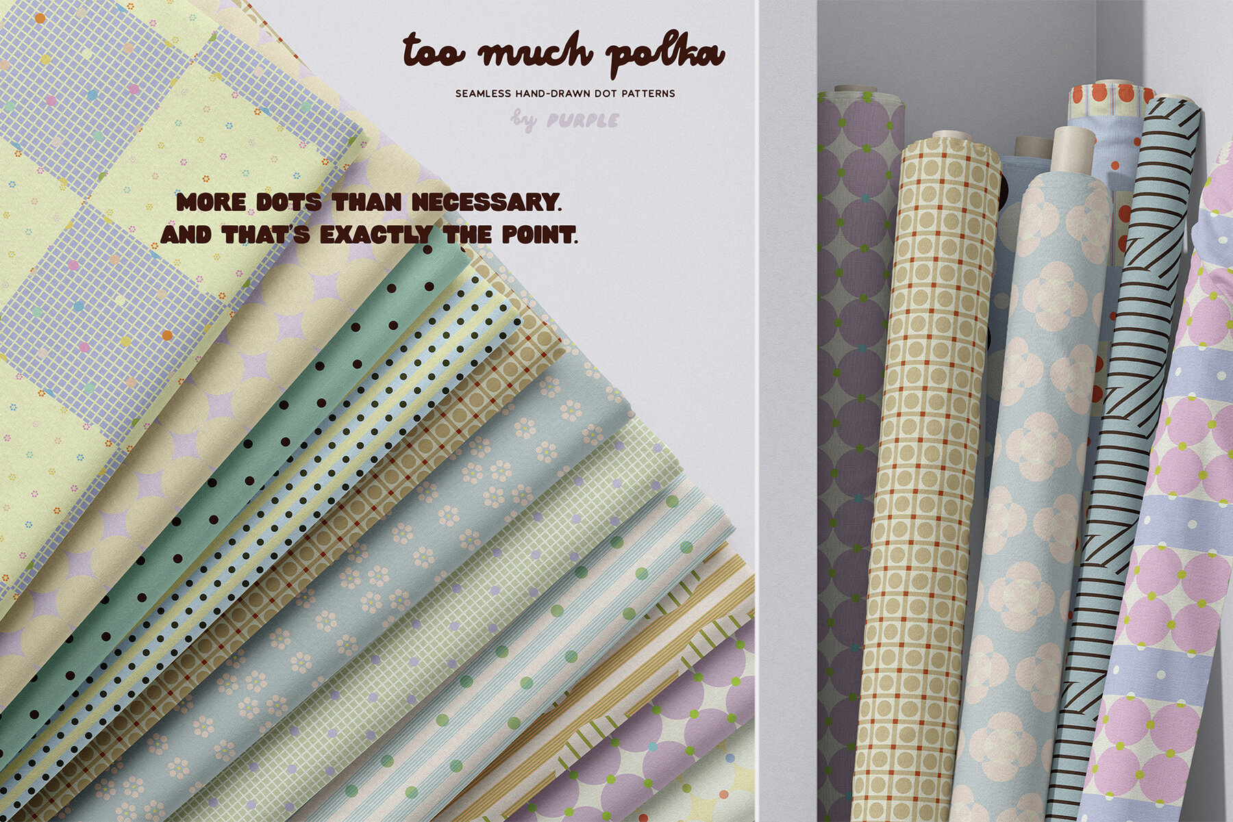 Too Much Polka Seamless Patterns 2