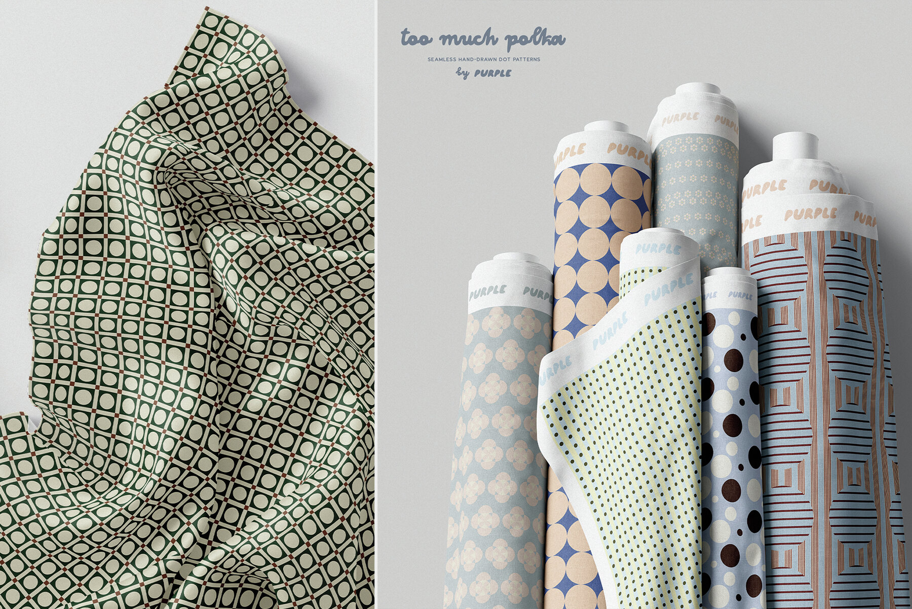Too Much Polka Seamless Patterns 4
