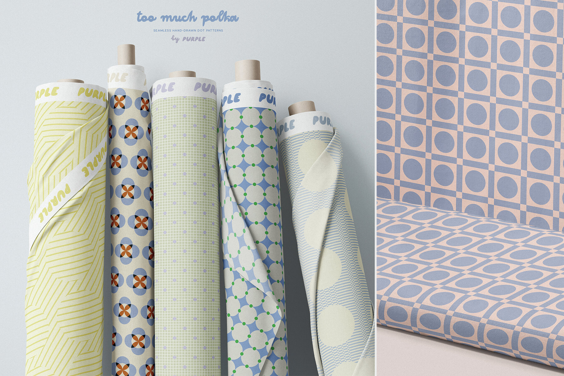 Too Much Polka Seamless Patterns 5