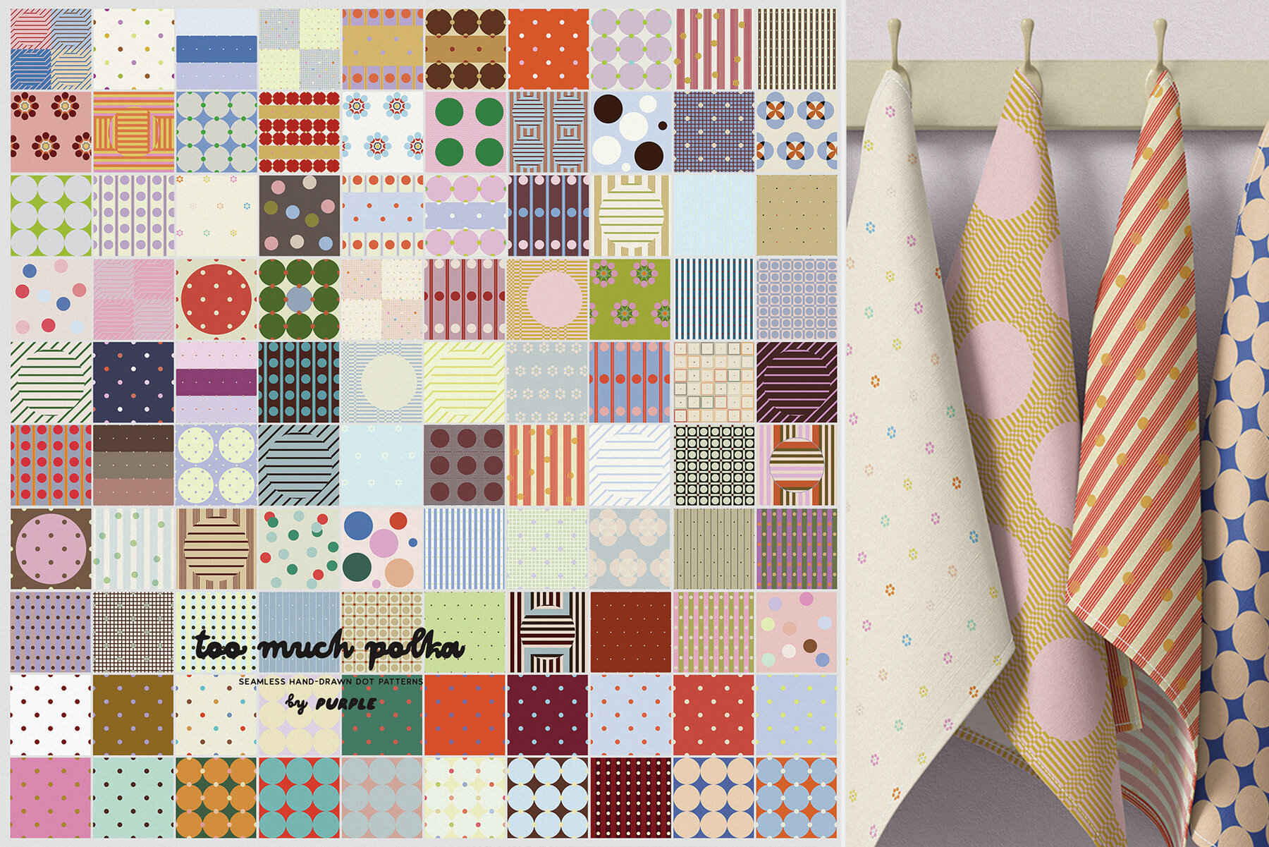 Too Much Polka Seamless Patterns 7