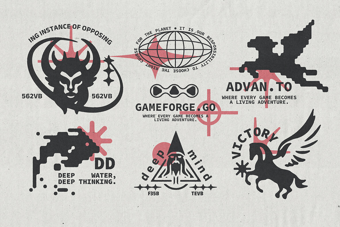 Numina Editable Logo Badge Set 3