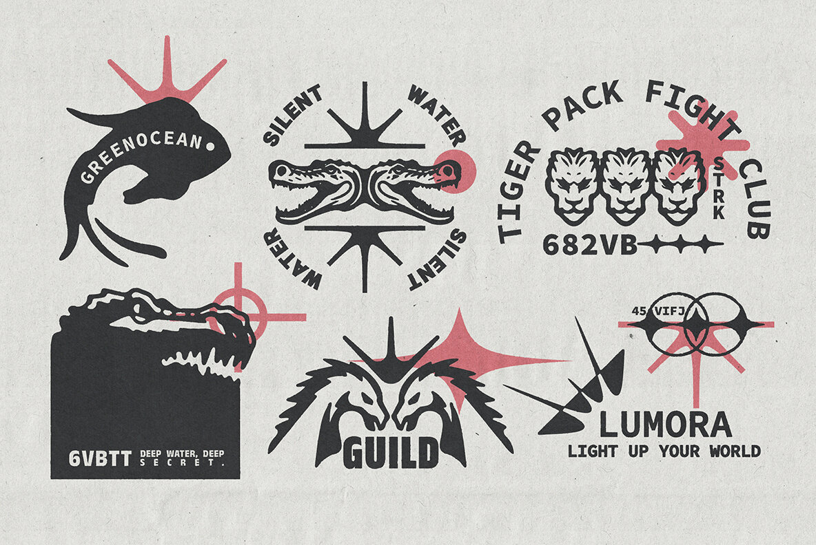 Numina Editable Logo Badge Set 5