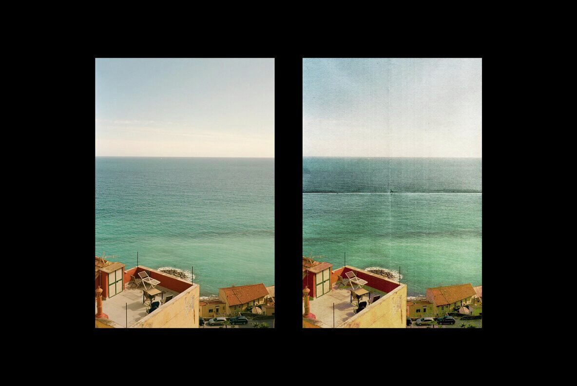 Retro Folded Printer Photo Effect 4