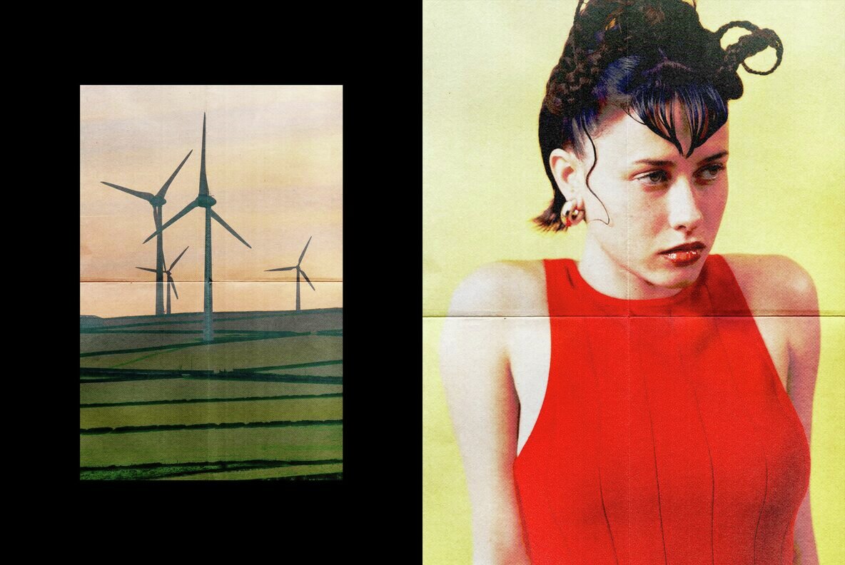 Retro Folded Printer Photo Effect 6