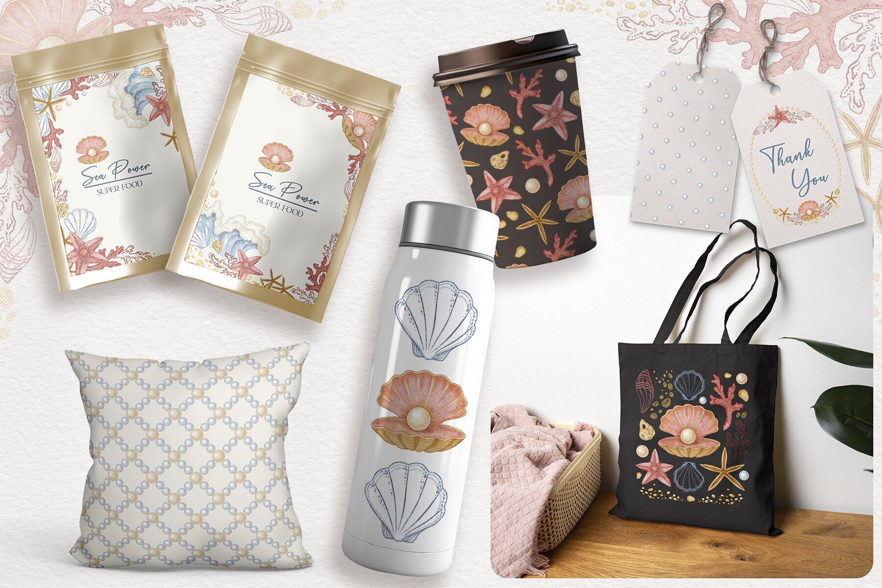 Coastal Sketch Watercolor and Colored Pencil Set 2