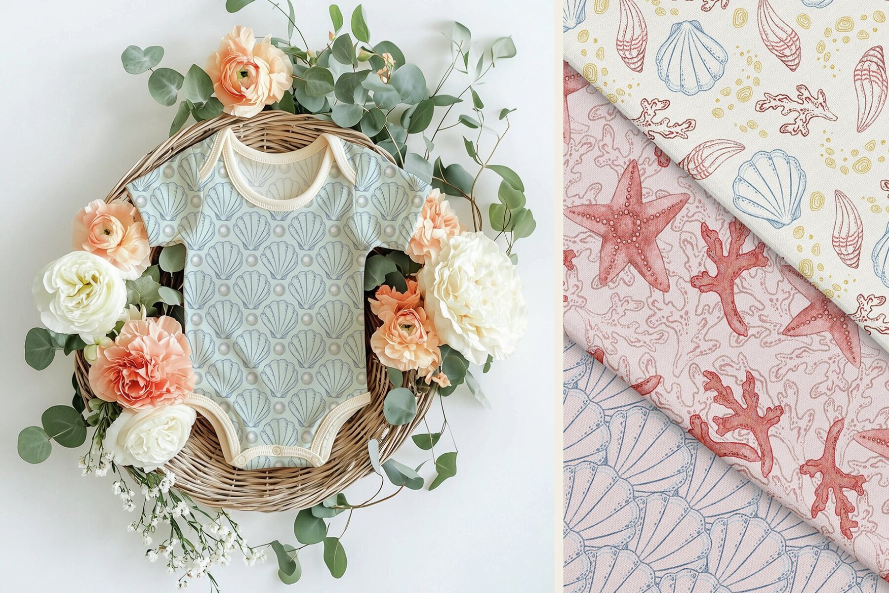 Coastal Sketch Watercolor and Colored Pencil Set 3