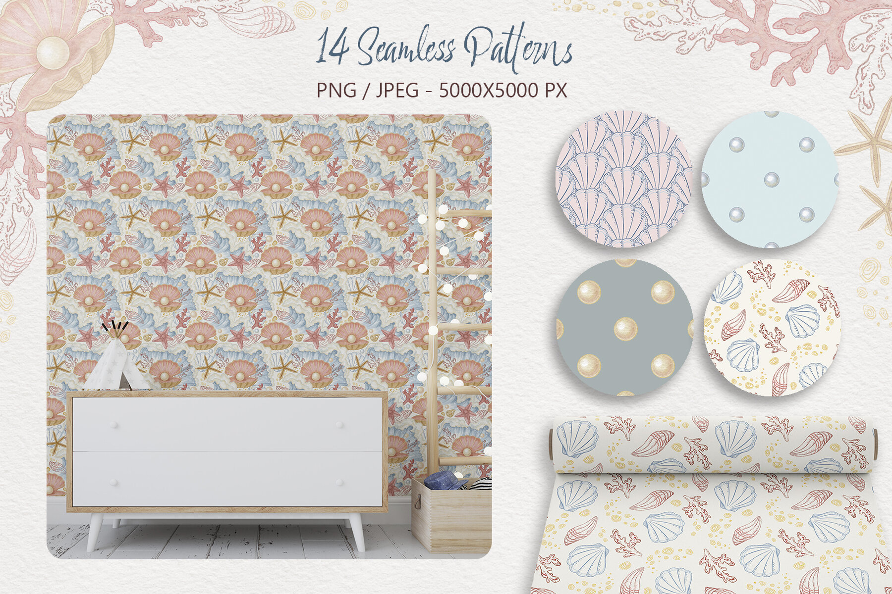 Coastal Sketch Watercolor and Colored Pencil Set 5