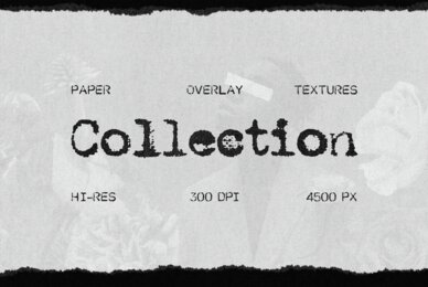 Gray Paper Overlays Collection