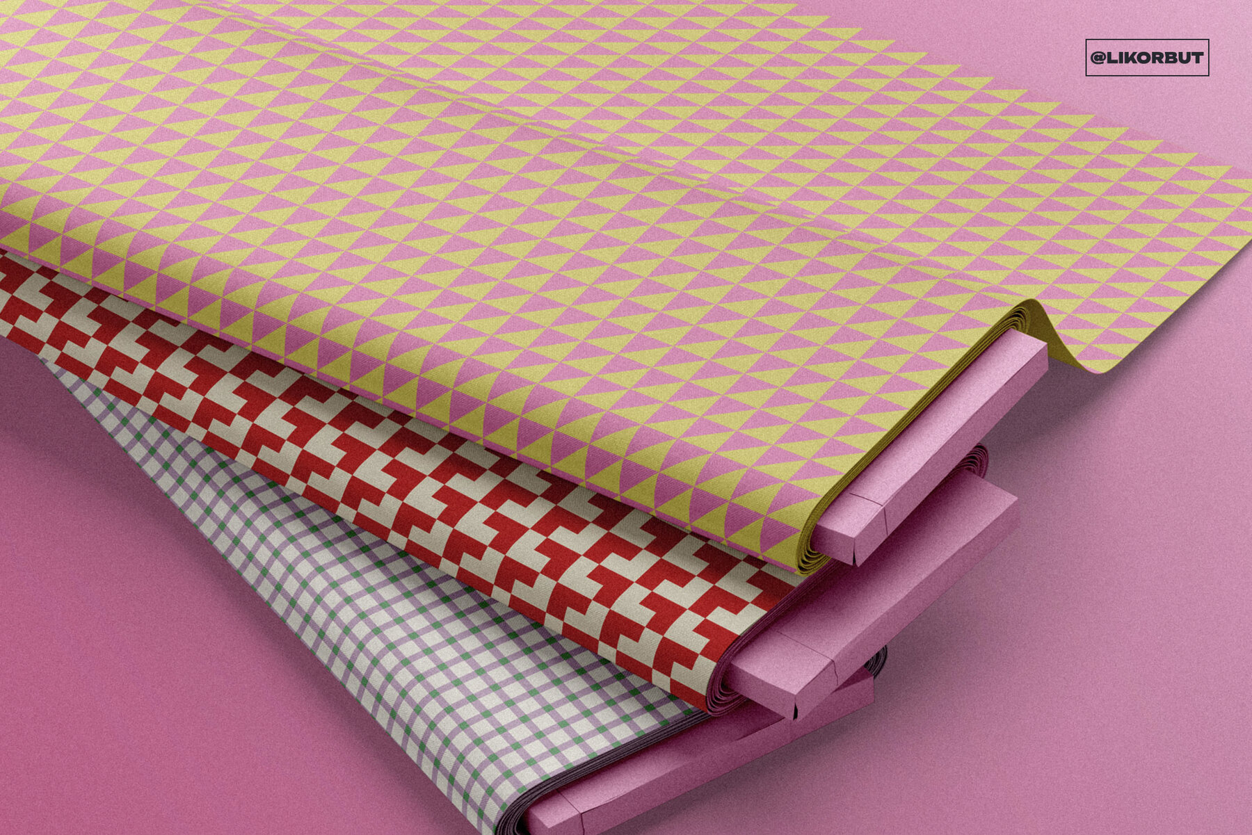 PIXEL Cozy Vintage Geometric Pattern Set 7