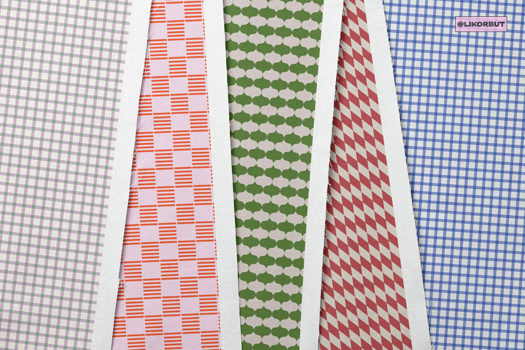 PIXEL Cozy Vintage Geometric Pattern Set 8