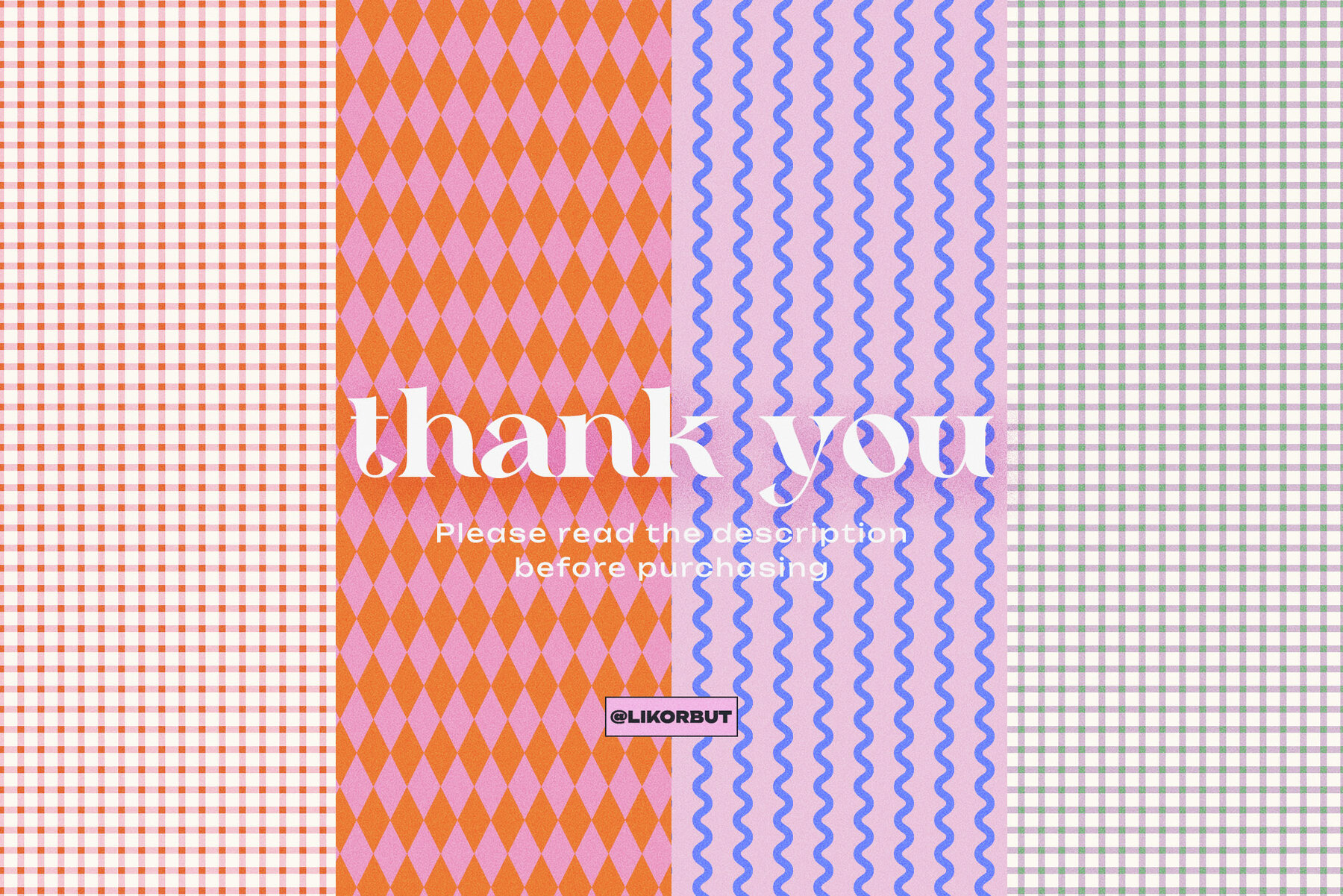 PIXEL Cozy Vintage Geometric Pattern Set 9