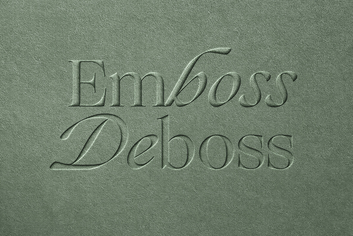 Embossing and Debossing Leather Mockup 2