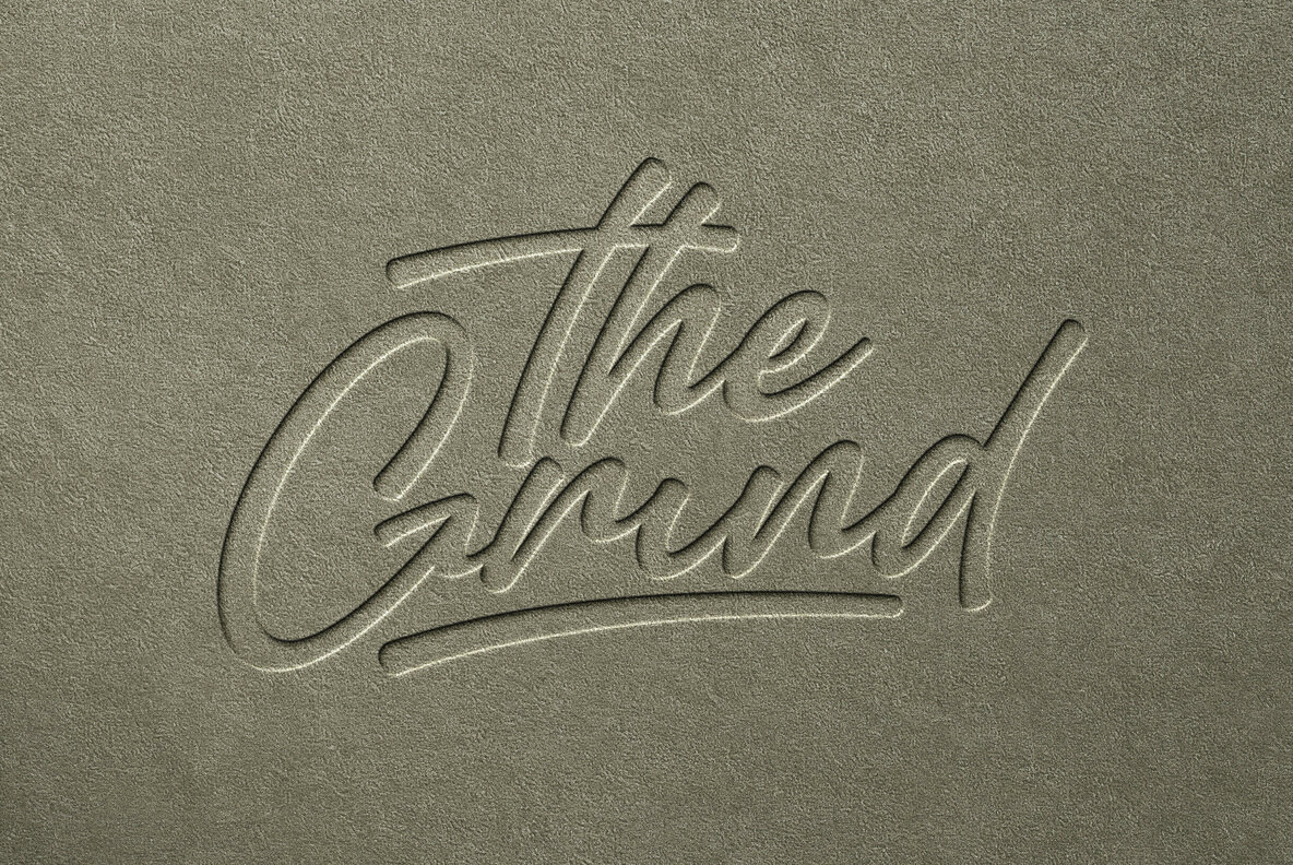 Embossing and Debossing Leather Mockup 4