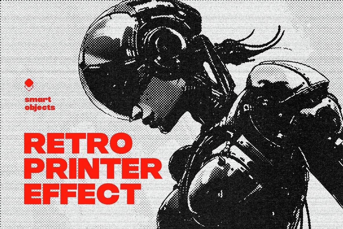 Retro Printer Design Effect 1