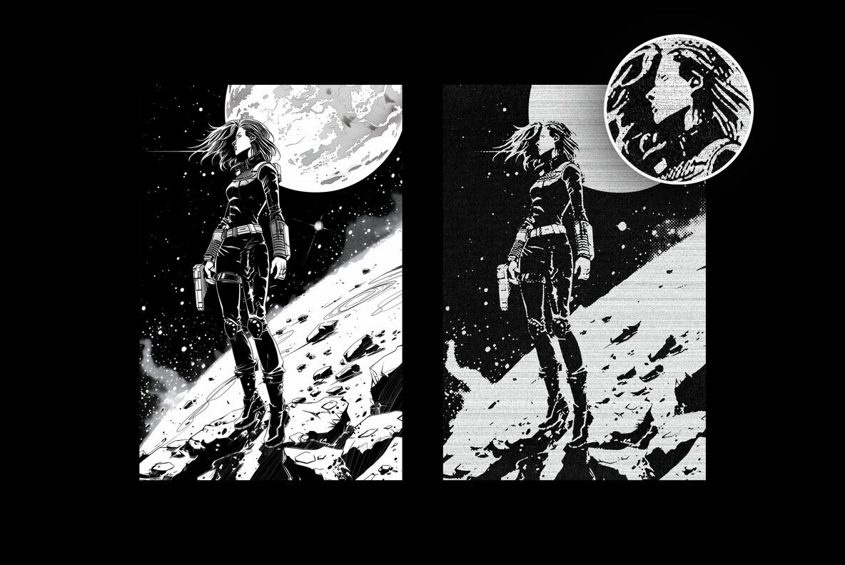 Retro Printer Design Effect 4