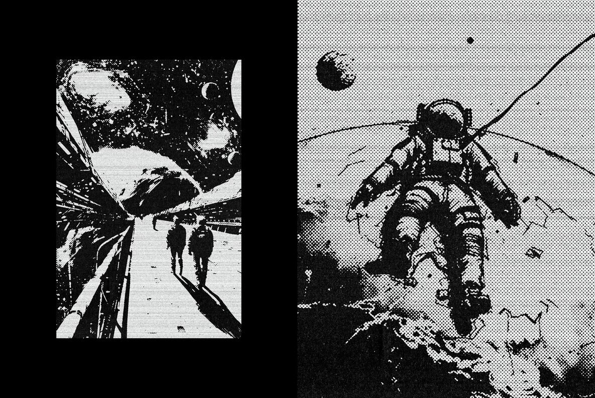 Retro Printer Design Effect 6