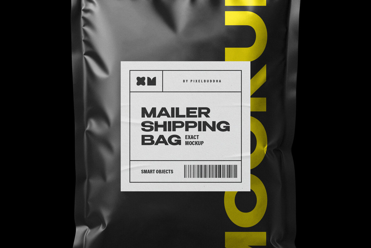Mailer Plastic Bag Mockup 4