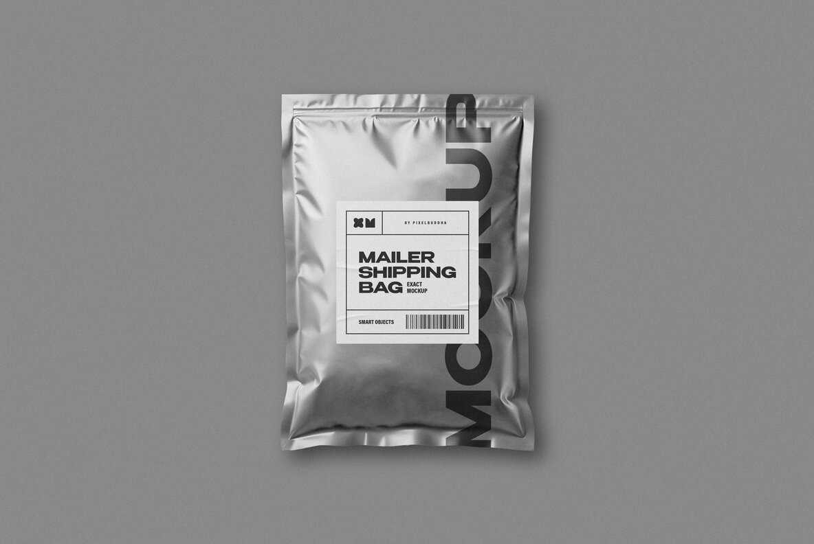 Mailer Plastic Bag Mockup 6