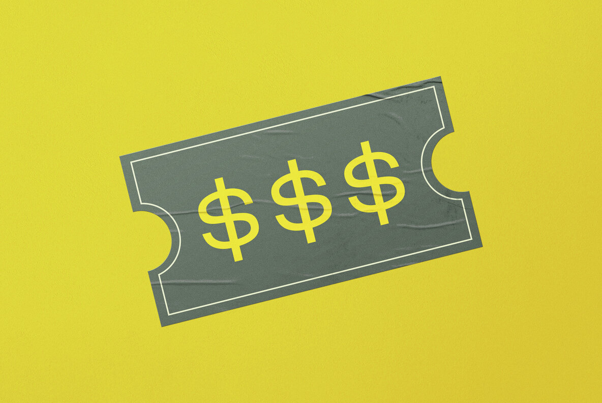 Wrinkled Plastic Stickers Mockup 5