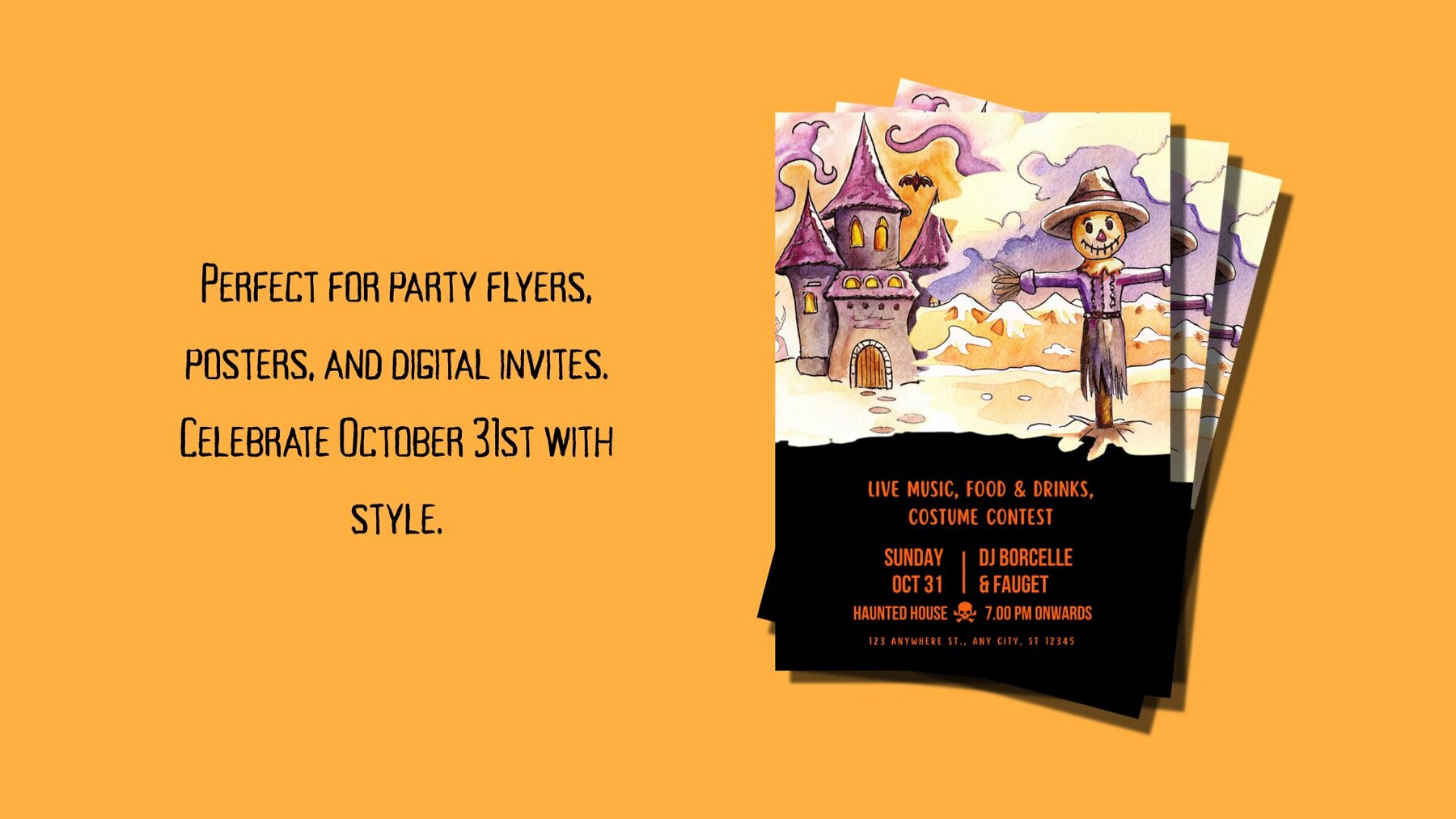 Spooky Doodle Halloween Graphics Pack 4