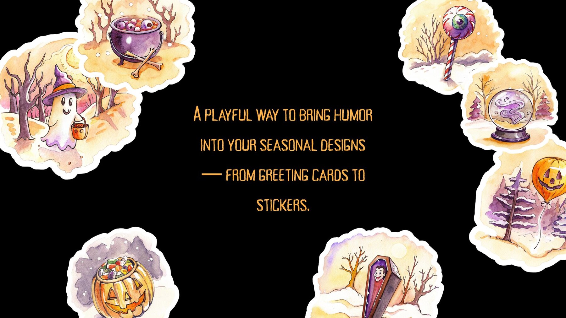 Spooky Doodle Halloween Graphics Pack 6