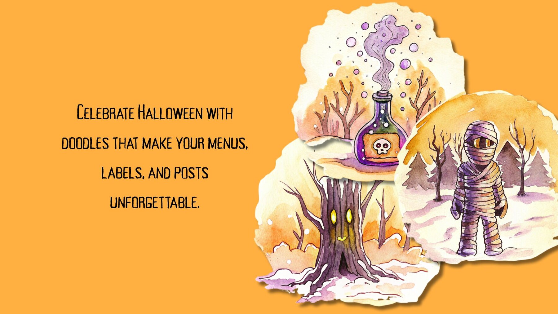 Spooky Doodle Halloween Graphics Pack 9