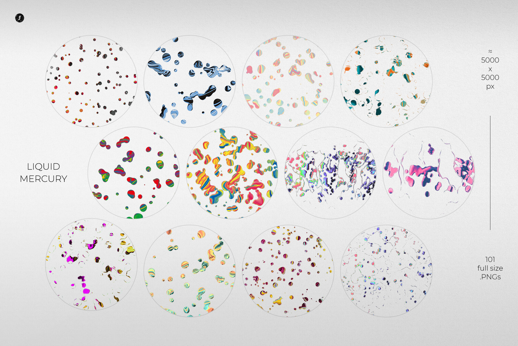 Liquid Mercury Abstract Objects 21