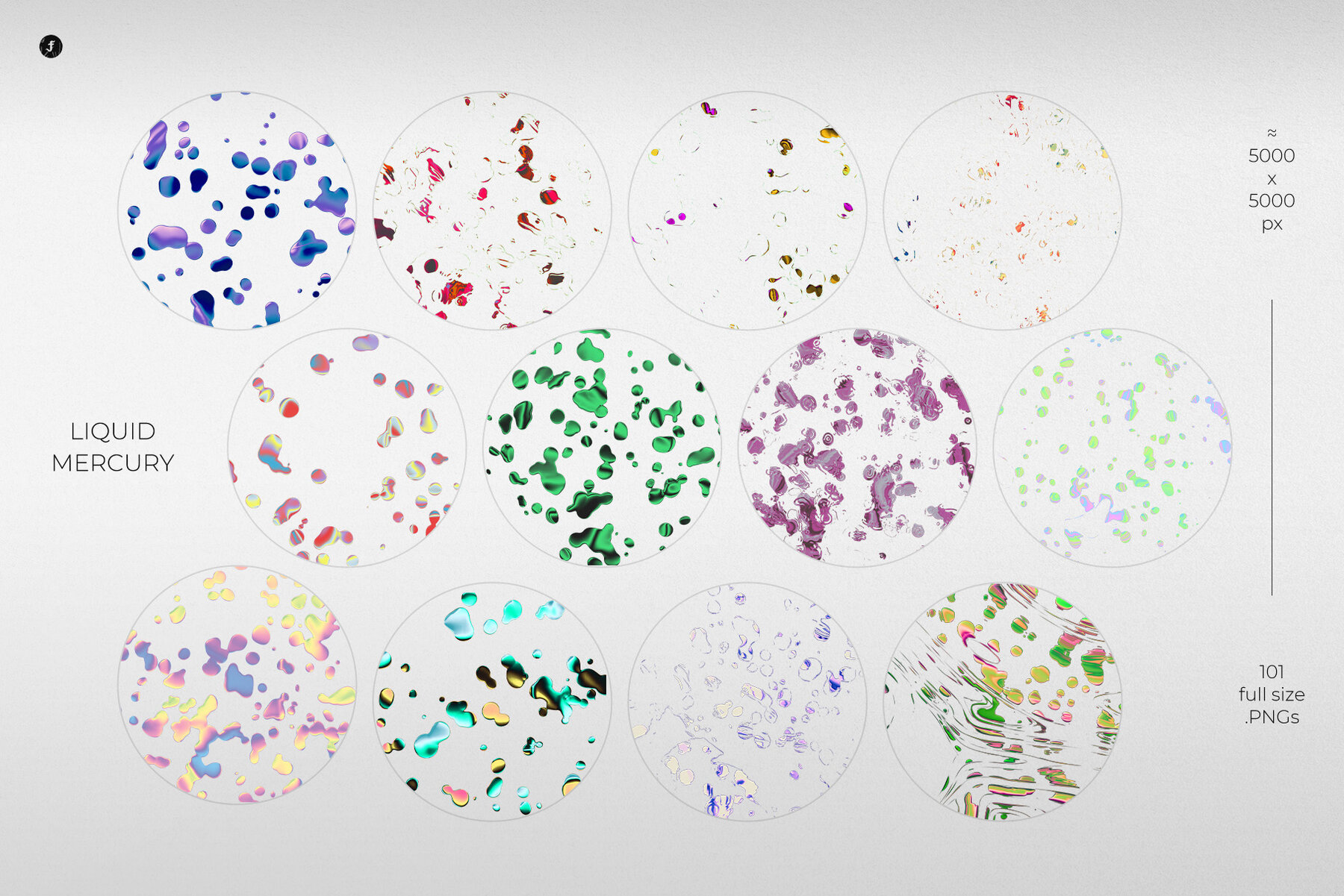 Liquid Mercury Abstract Objects 24