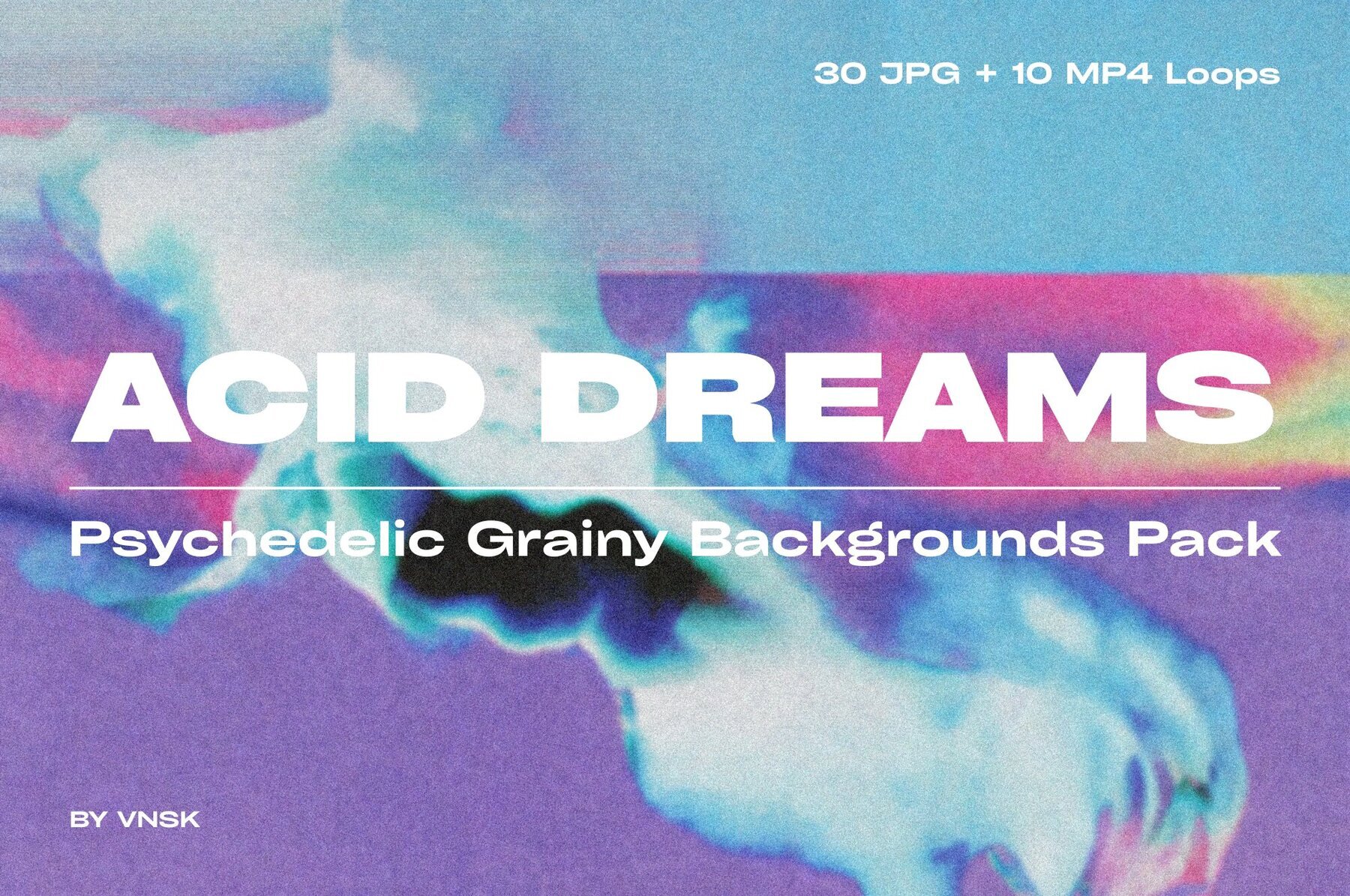 Acid Dreams   Psychedelic Grainy Backgrounds Pack 1