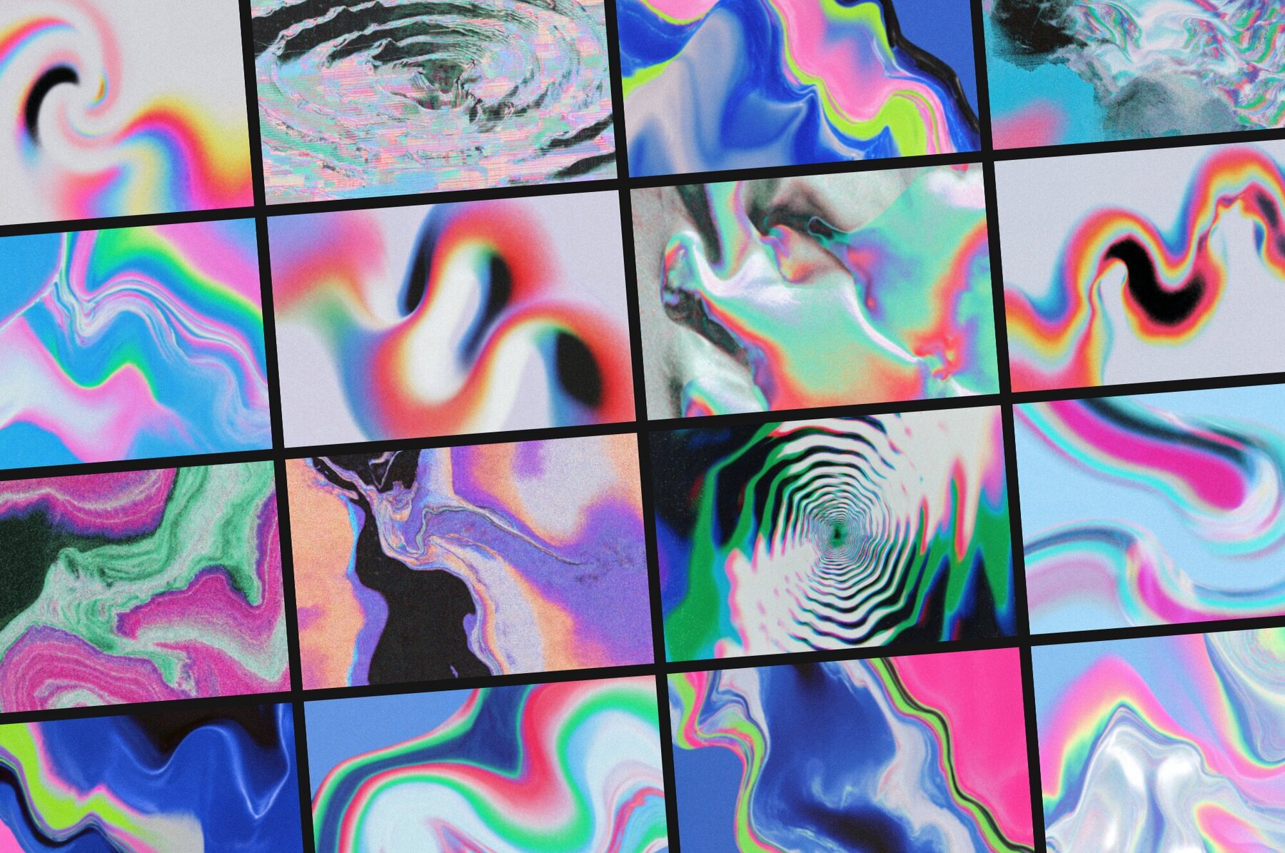 Acid Dreams   Psychedelic Grainy Backgrounds Pack 5