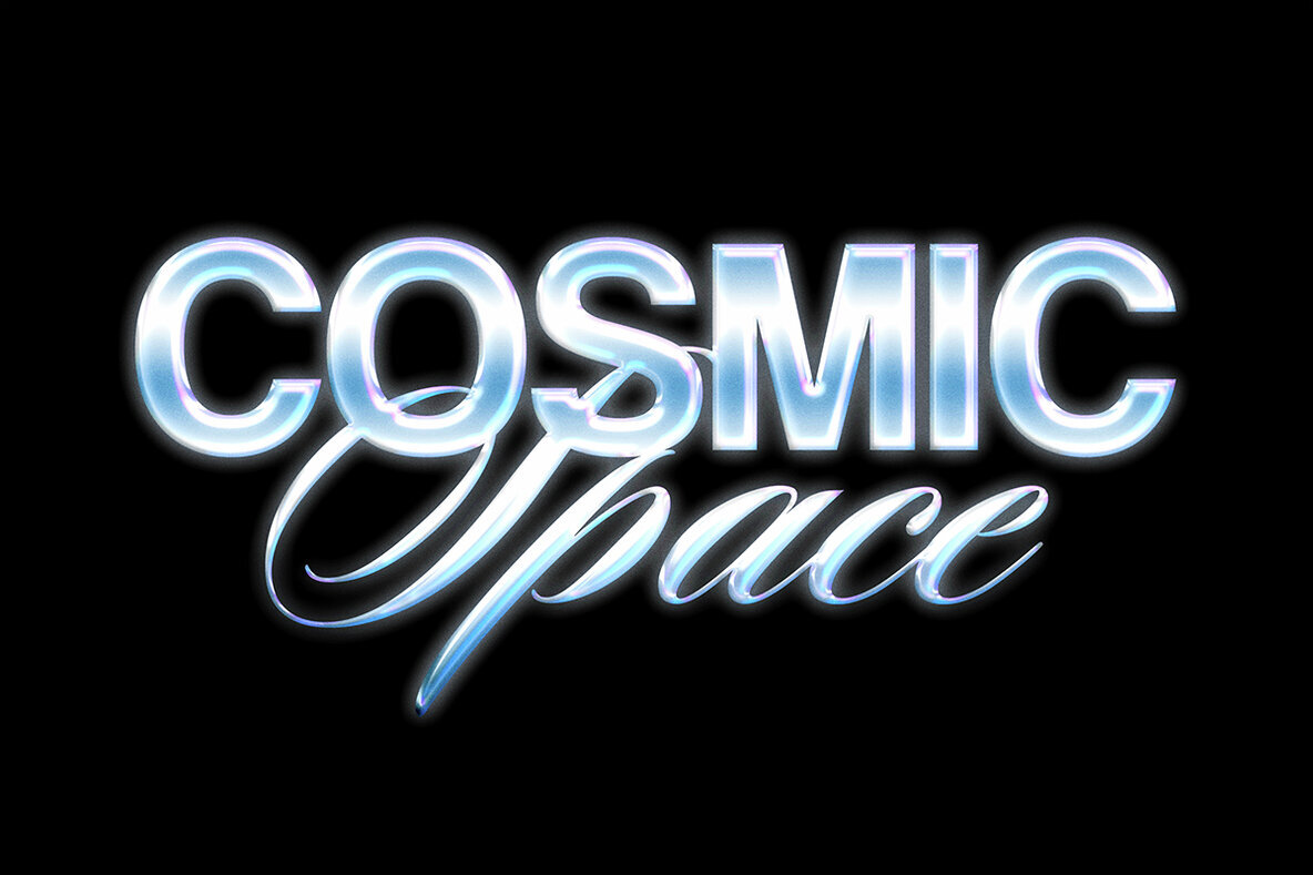 Chromatic Text Effect Bundle Photoshop 1