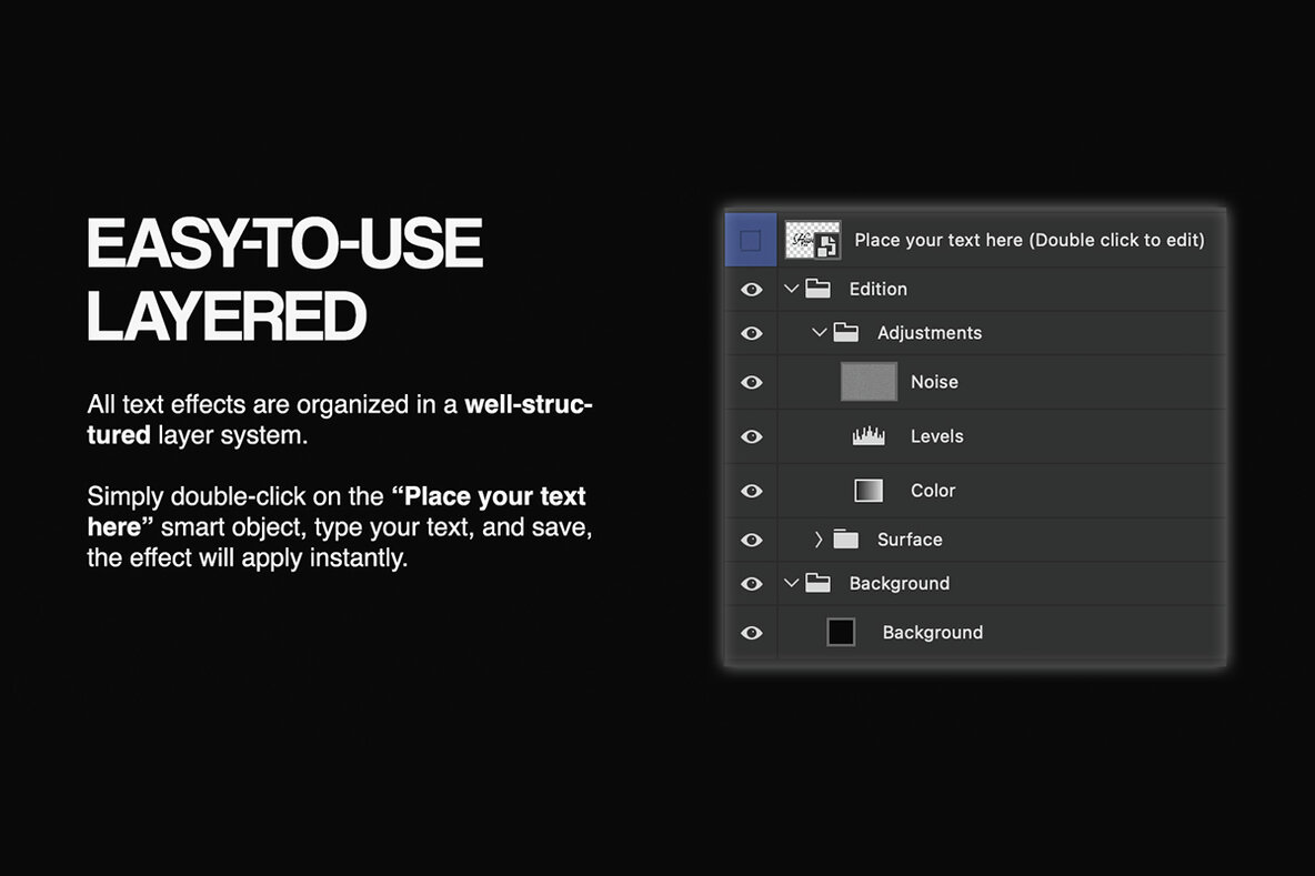 Chromatic Text Effect Bundle Photoshop 6