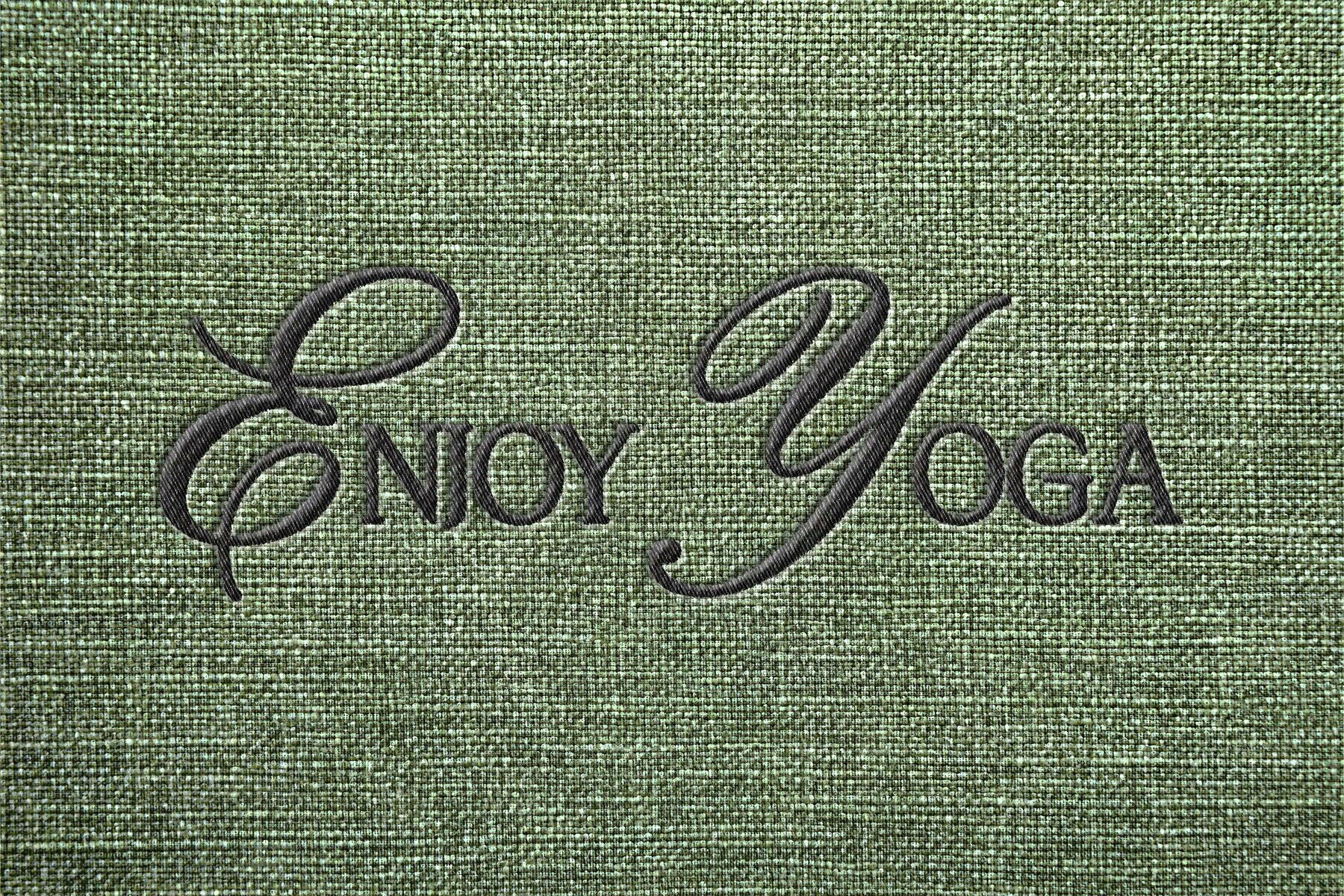 Realistic Embroidery Logo Mockup 3