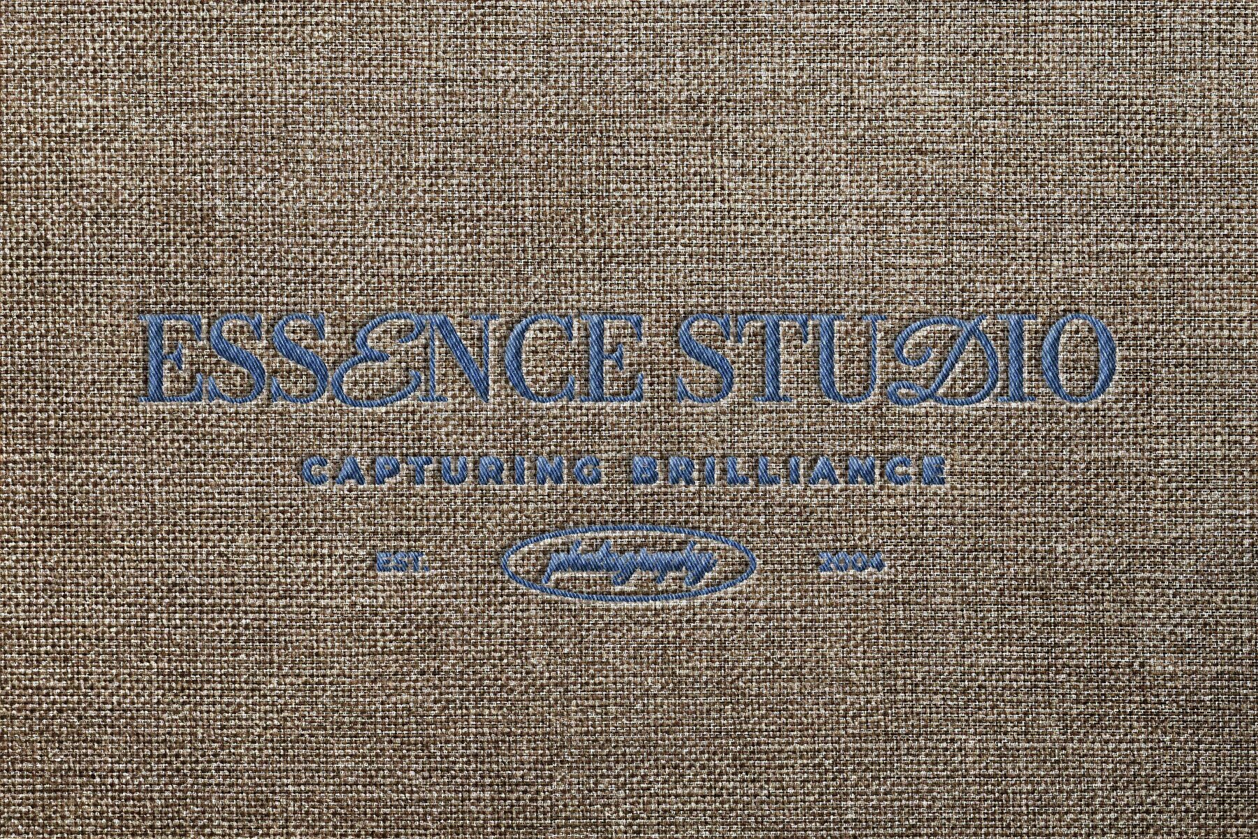 Realistic Embroidery Logo Mockup 5