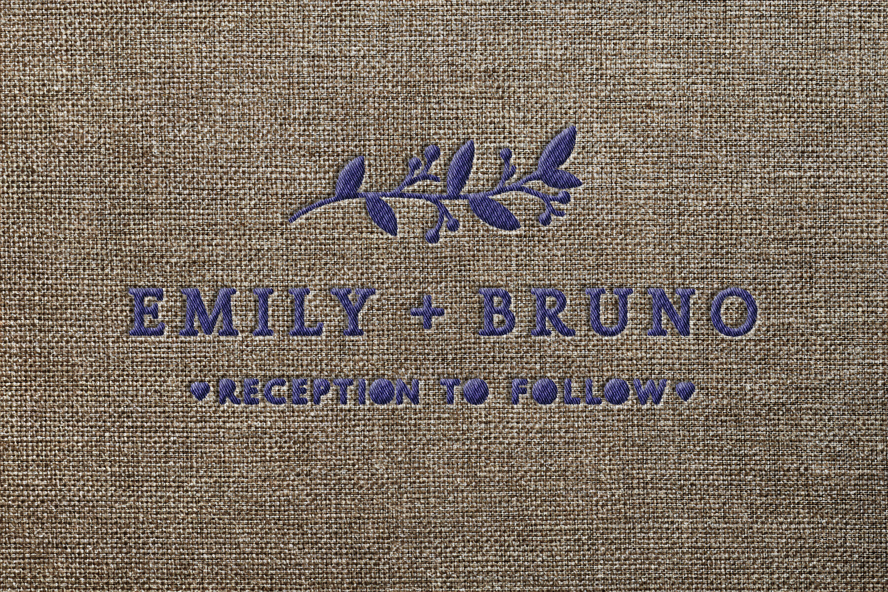 Realistic Embroidery Logo Mockup 8