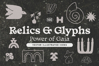 RELICS AND GLYPHS Vector Elements