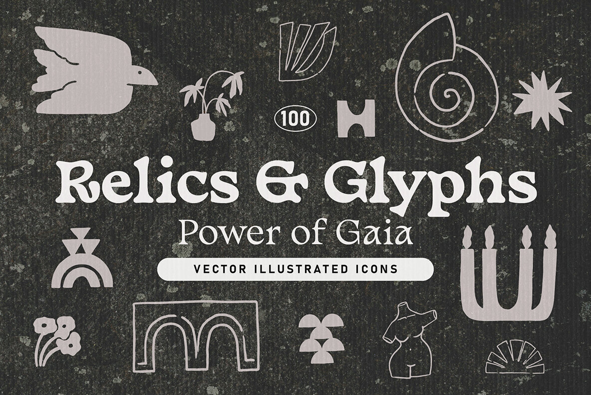 RELICS AND GLYPHS Vector Elements 1